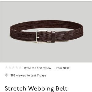 NWT Madewell Stretch Webbing Belt